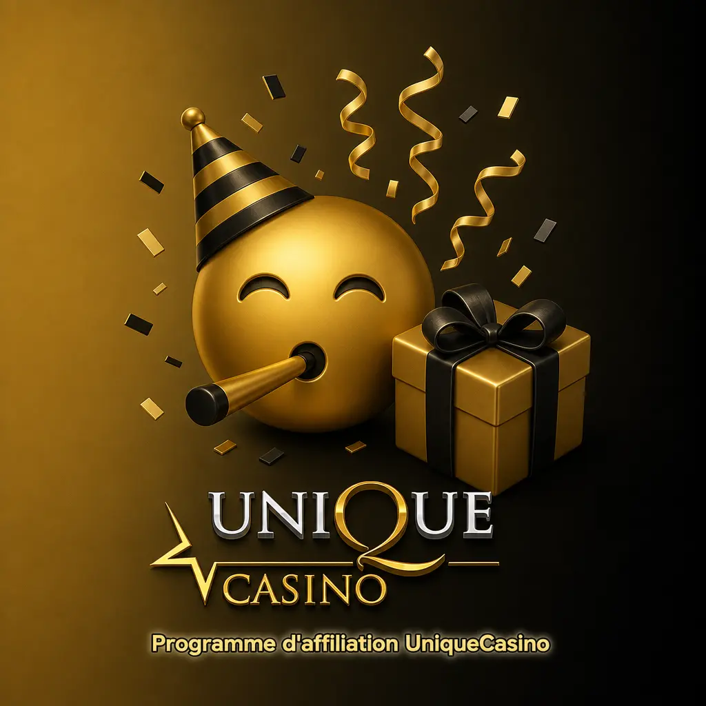 Tableau de bord du programme d'affiliation UniqueCasino