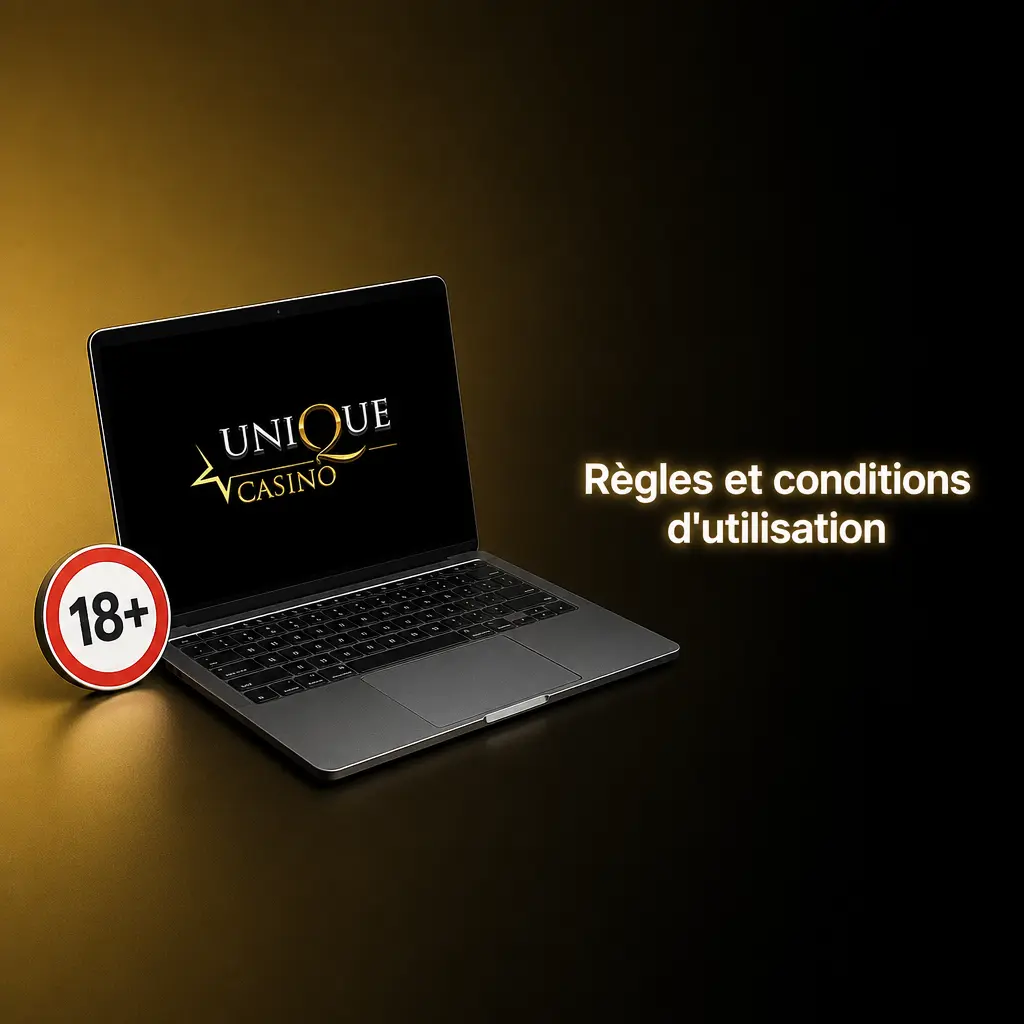 Règles et conditions d'utilisation sur UniqueCasino